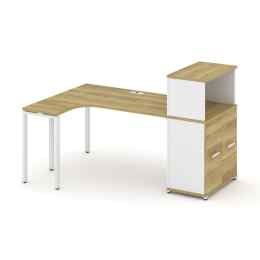 Стол эргономичный Concept CN.SA-213 Металл белый